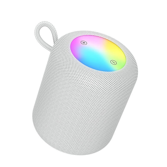 Hordozható Bluetooth Hangszóró HOCO HC30, 5W, TWS, RGB, Szürke