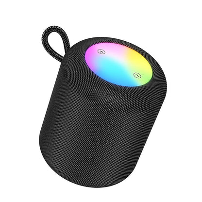 Hordozható Bluetooth Hangszóró HOCO HC30, 5W, TWS, RGB, Fekete