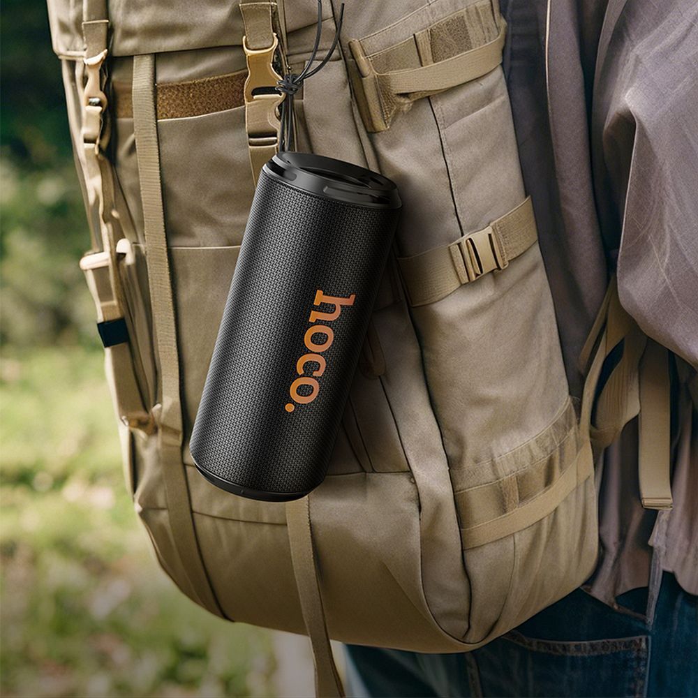Hordozható Bluetooth Hangszóró HOCO HC27, 2 x 8W, Fekete