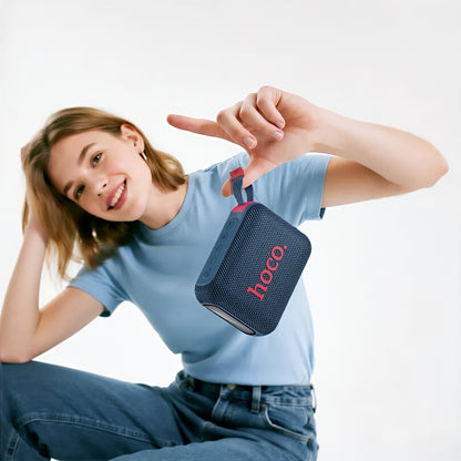 Hordozható Bluetooth Hangszóró HOCO HC31, 10W, TWS, RGB, Vízálló, Tengerészkék