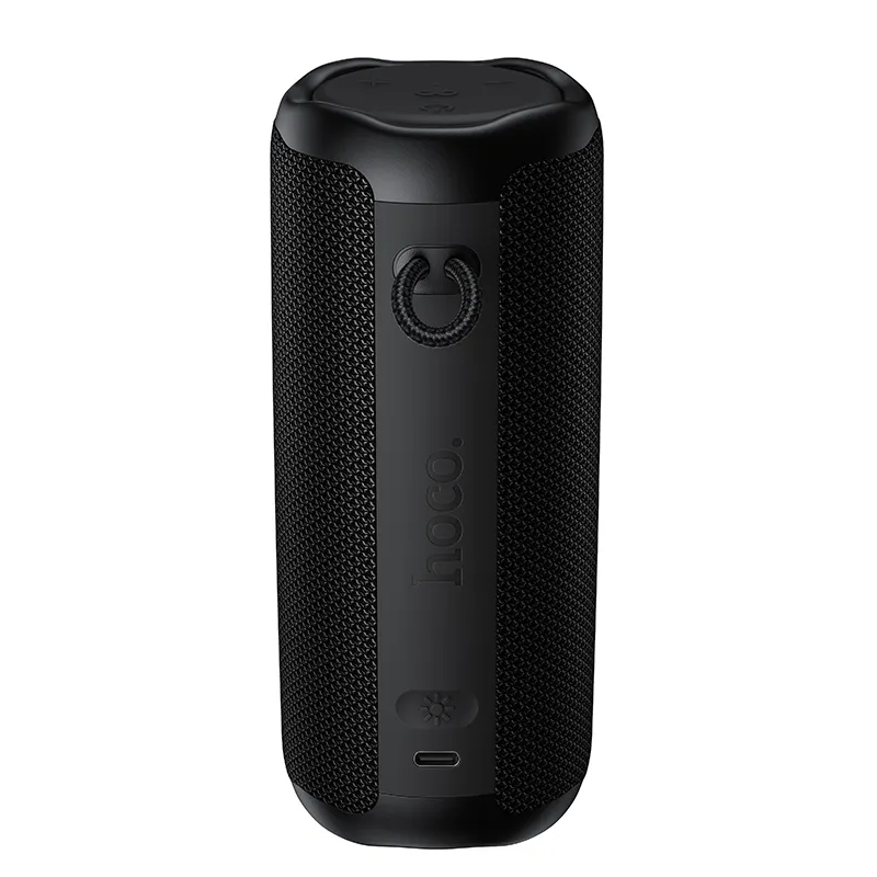 HOCO HC50 Bluetooth hordozható hangszóró, 8W, TWS, RGB, vízálló, fekete