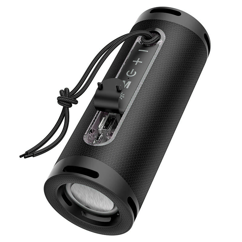 Hordozható Bluetooth Hangszóró HOCO HC9 Dazzling Pulse Sports, 10W, TWS, RGB, Fekete