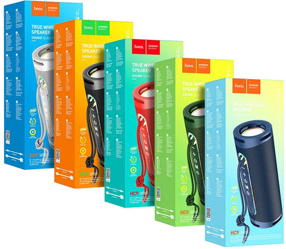 Hordozható Bluetooth Hangszóró HOCO HC9 Dazzling Pulse Sports, 10W, TWS, RGB, Kék