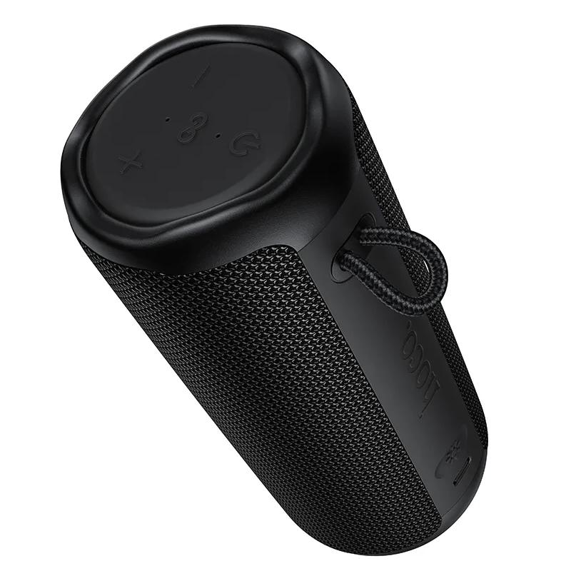 HOCO HC50 Bluetooth hordozható hangszóró, 8W, TWS, RGB, vízálló, fekete