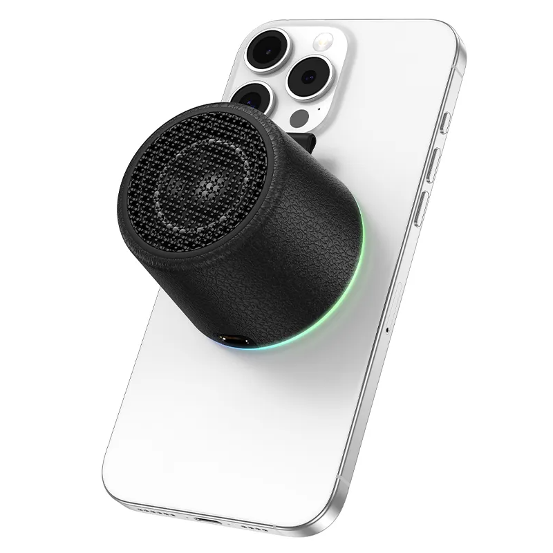 HOCO HC49 Mini mágneses Bluetooth hordozható hangszóró, 8W, TWS, fekete
