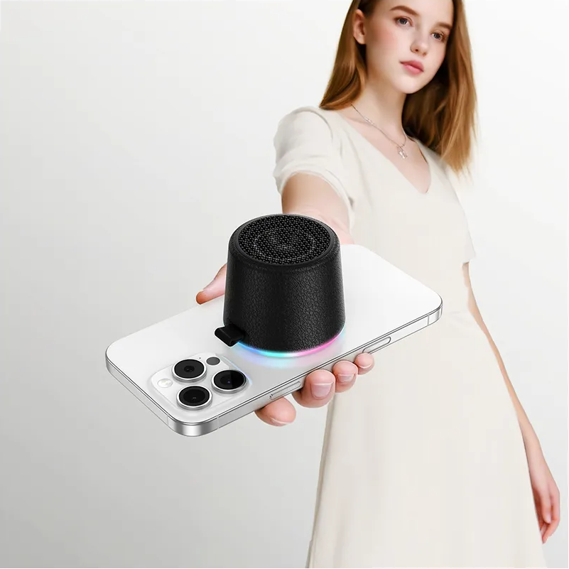 HOCO HC49 Mini mágneses Bluetooth hordozható hangszóró, 8W, TWS, fekete