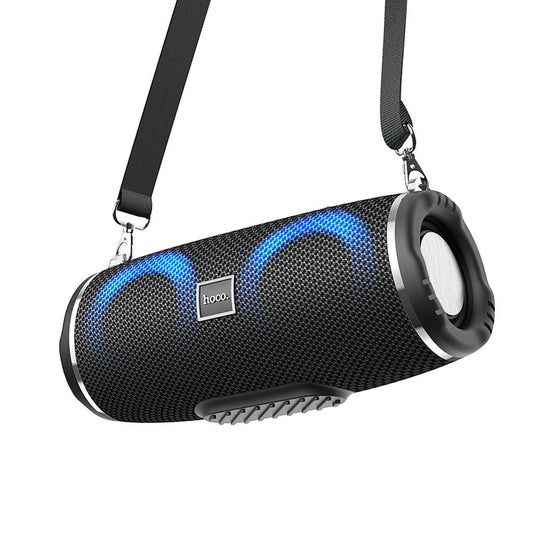 Hordozható Bluetooth Hangszóró HOCO HC12, 10W, RGB, Vízálló, Fekete