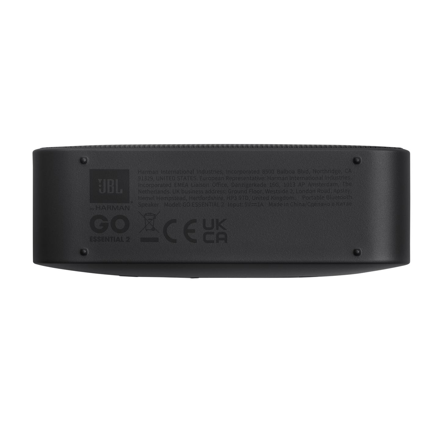 Hordozható Bluetooth Hangszóró JBL Go Essential 2, 3.1W, Pro Sound, Vízálló, Fekete JBLGOES2BLKCN