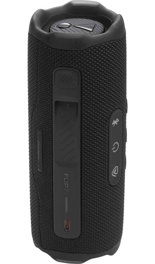 JBL Flip 7 Bluetooth hordozható hangszóró, 35W, MultiPoint, vízálló, fekete JBLFLIP7BLK