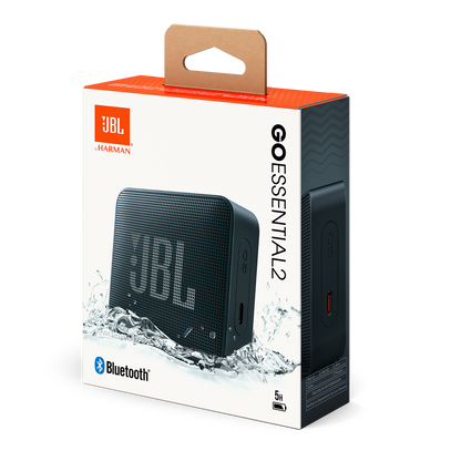 Hordozható Bluetooth Hangszóró JBL Go Essential 2, 3.1W, Pro Sound, Vízálló, Fekete JBLGOES2BLKCN