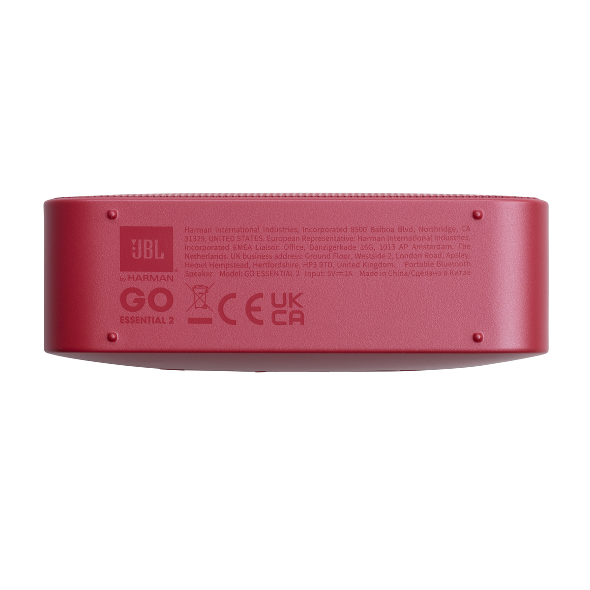 Hordozható Bluetooth Hangszóró JBL Go Essential 2, 3.1W, Pro Sound, Vízálló, Piros JBLGOES2REDCN