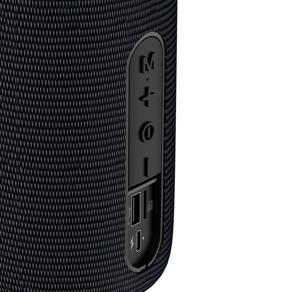 McDodo BS-1410 hordozható Bluetooth hangszóró, 2 x 5W, RGB, vízálló, fekete