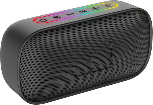 Monster S150 Bluetooth hordozható hangszóró, 14W, TWS, RGB, vízálló, fekete