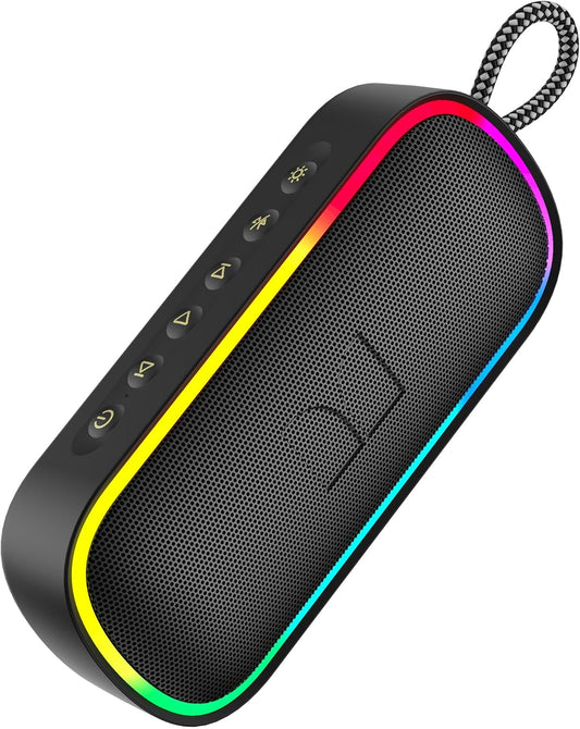 Monster S150 Plus Bluetooth hordozható hangszóró, 40W, TWS, RGB, vízálló, fekete