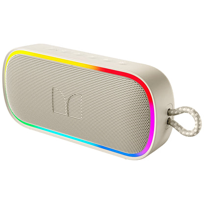 Monster S150 Plus Bluetooth hordozható hangszóró, 40W, TWS, RGB, vízálló, világos krém