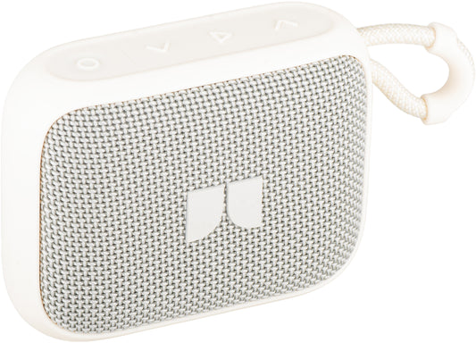 Monster S520 Bluetooth hordozható hangszóró, 5W, TWS, RGB, vízálló, világos krém