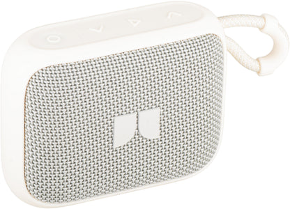 Monster S520 Bluetooth hordozható hangszóró, 5W, TWS, RGB, vízálló, világos krém
