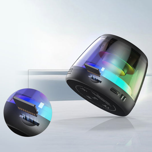 Monster Mag Flux Bluetooth hordozható hangszóró, 5W, TWS, RGB, Fekete