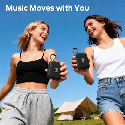 Monster S520 Bluetooth hordozható hangszóró, 5W, TWS, RGB, vízálló, fekete
