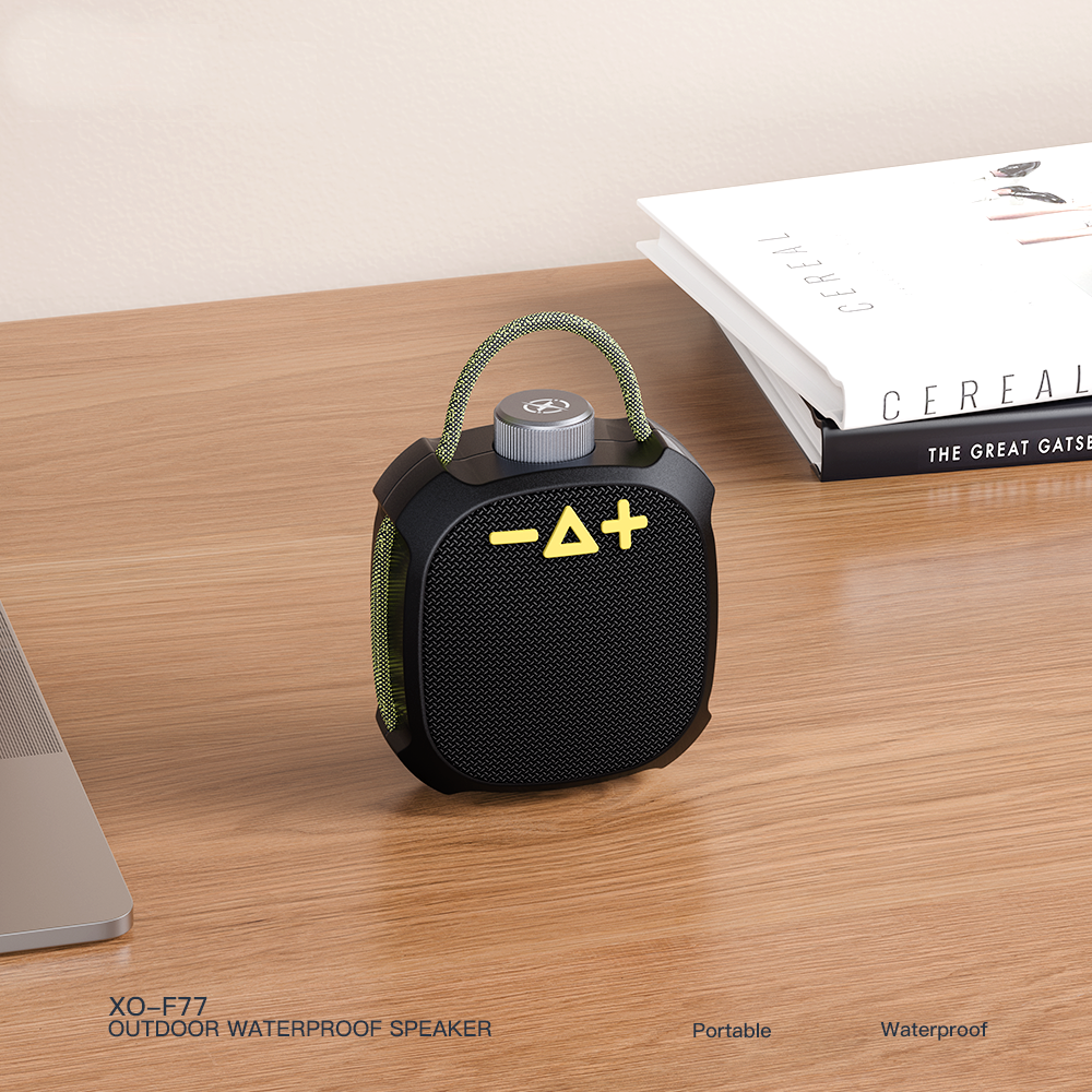 Hordozható Bluetooth Hangszóró XO Design F77, TWS, RGB, Vízálló, Fekete