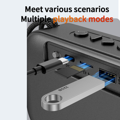 Hordozható Bluetooth Hangszóró XO Design F66, 5W, RGB, Fekete
