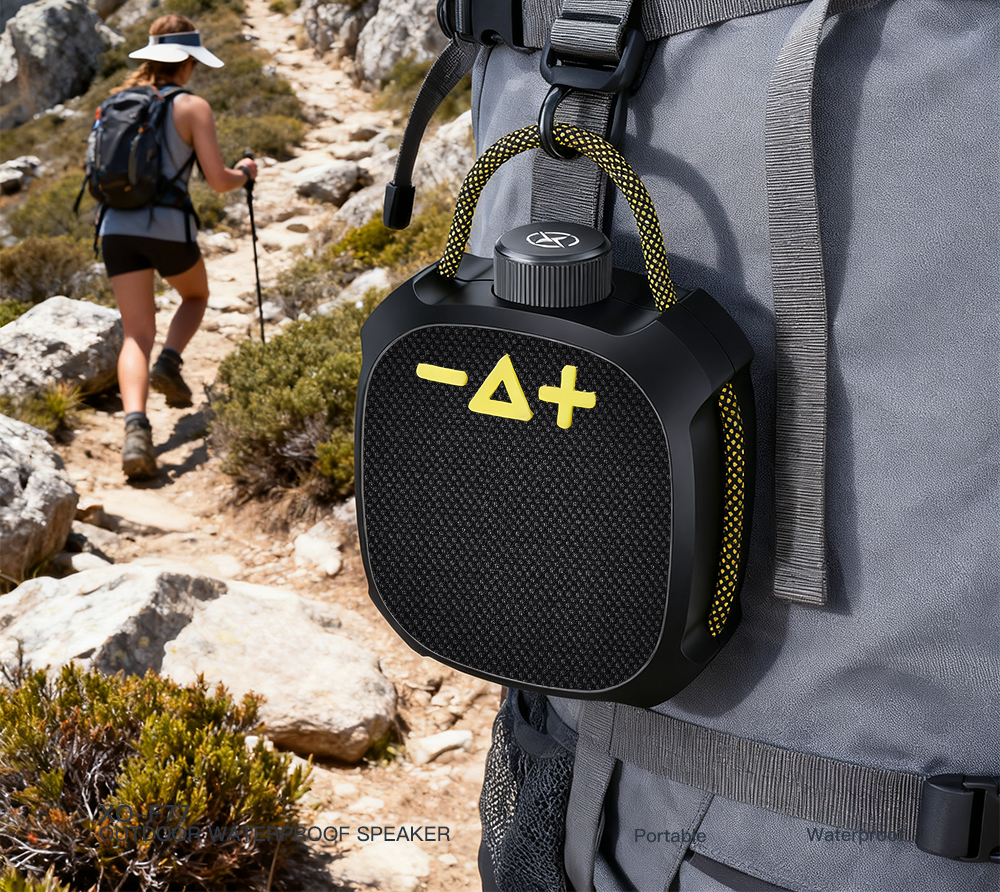 Hordozható Bluetooth Hangszóró XO Design F77, TWS, RGB, Vízálló, Fekete