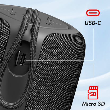 XO Design F38 hordozható Bluetooth hangszóró, 5W, fekete