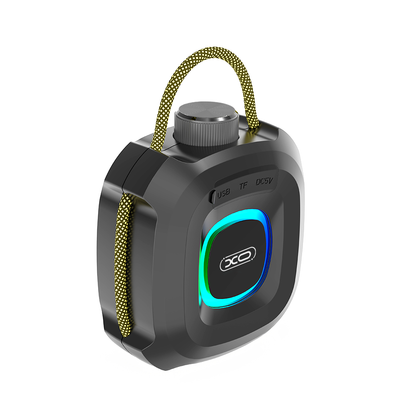 Hordozható Bluetooth Hangszóró XO Design F77, TWS, RGB, Vízálló, Fekete