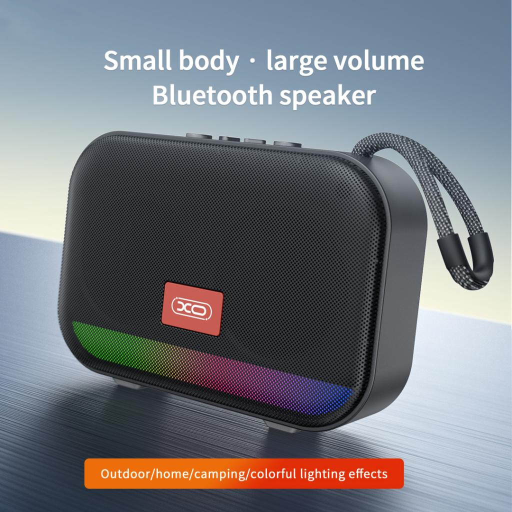 Hordozható Bluetooth Hangszóró XO Design F66, 5W, RGB, Fekete