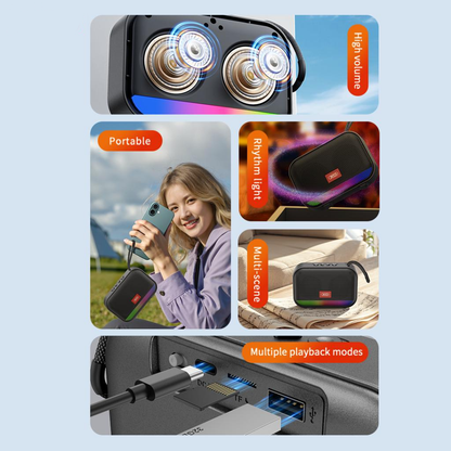 Hordozható Bluetooth Hangszóró XO Design F66, 5W, RGB, Fekete