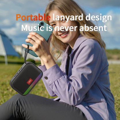 Hordozható Bluetooth Hangszóró XO Design F66, 5W, RGB, Fekete