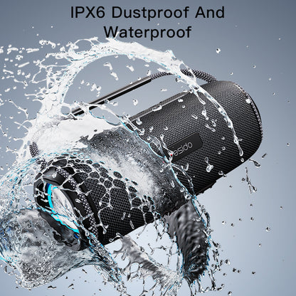 Yesido YSW11 Portable Bluetooth Speaker, 40W, RGB, Waterproof, Black