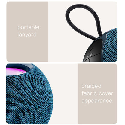 Hordozható Bluetooth Hangszóró Yesido YSW13, 5W, RGB, Kék