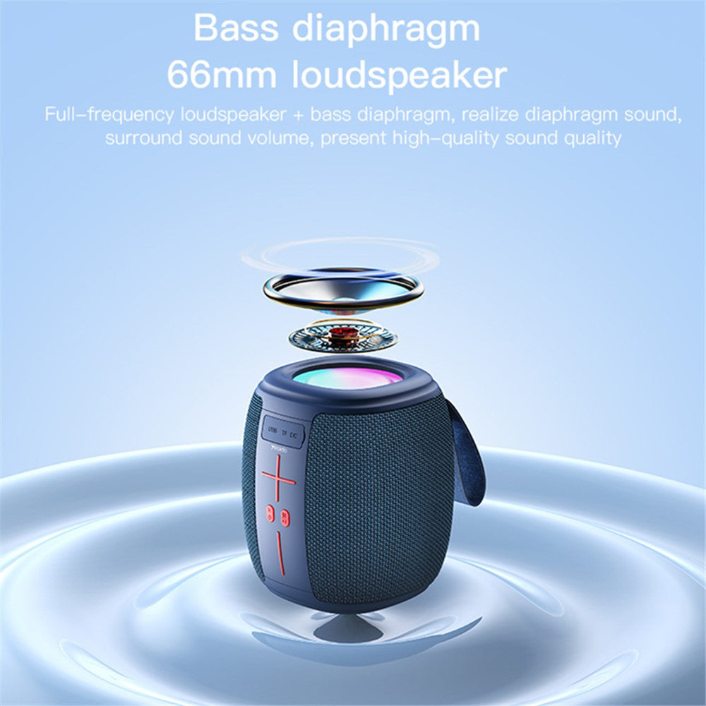 Hordozható Bluetooth Hangszóró Yesido YSW14, 5W, RGB, Kék