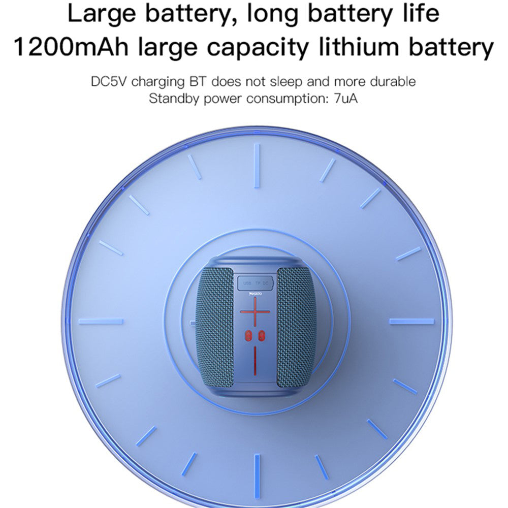 Hordozható Bluetooth Hangszóró Yesido YSW14, 5W, RGB, Kék