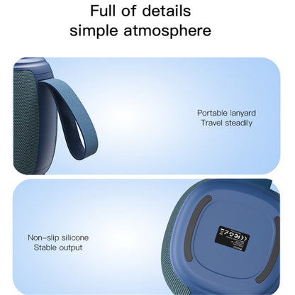 Hordozható Bluetooth Hangszóró Yesido YSW14, 5W, RGB, Kék