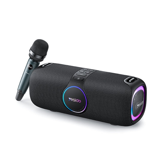 Yesido YSW21 Karaoke Bluetooth hangszóró, 120W, RGB, vízálló, fekete