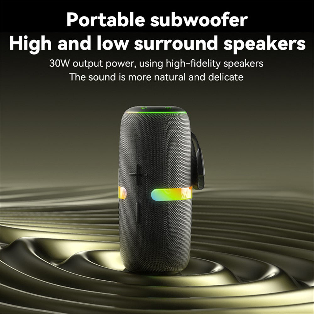 Hordozható Bluetooth Hangszóró Yesido YSW22, 30W, RGB, Vízálló, Fekete