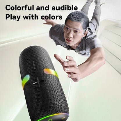 Hordozható Bluetooth Hangszóró Yesido YSW22, 30W, RGB, Vízálló, Fekete