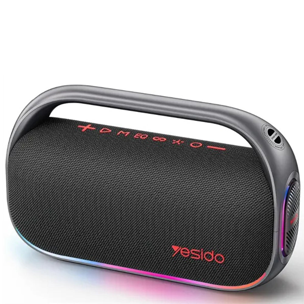 Yesido YSW31 Bluetooth hordozható hangszóró, 80W, RGB, fekete