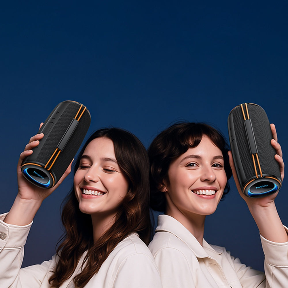 Hordozható Bluetooth Hangszóró Yesido YSW38, 30W, TWS, RGB, Fekete