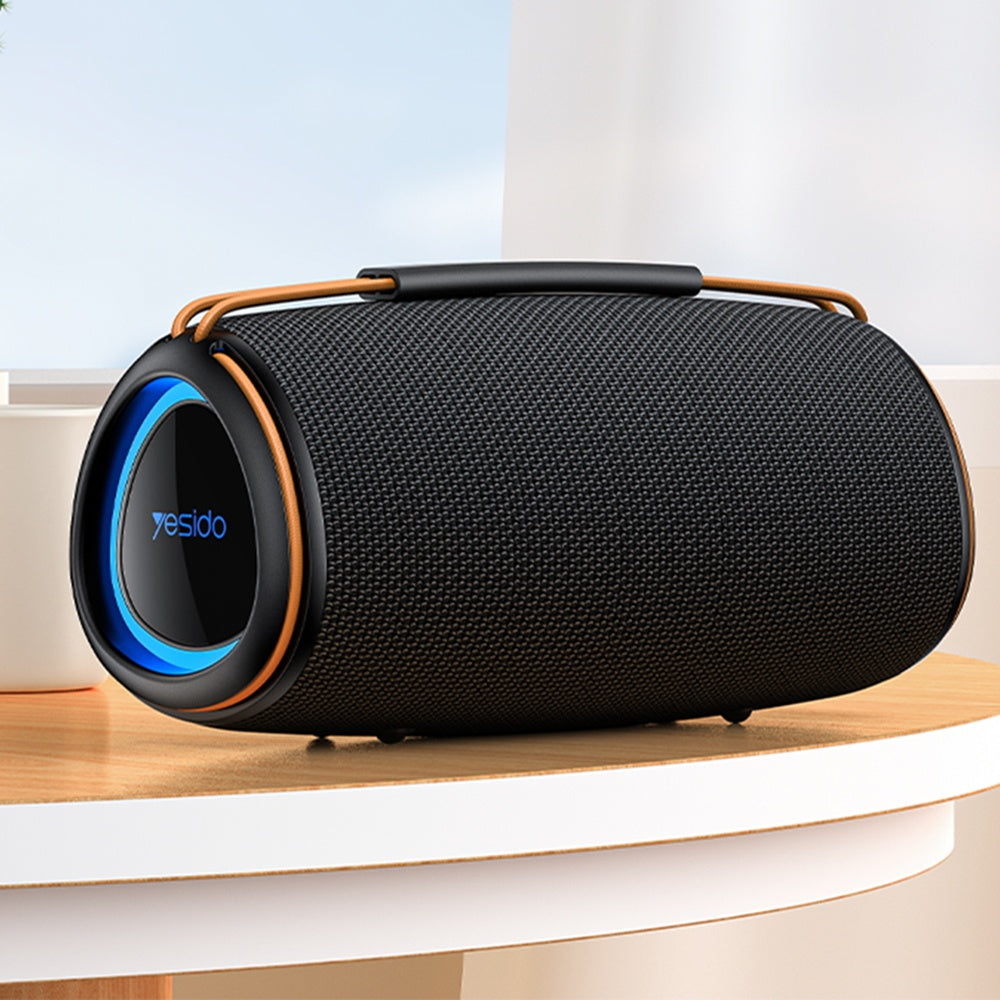Hordozható Bluetooth Hangszóró Yesido YSW38, 30W, TWS, RGB, Fekete