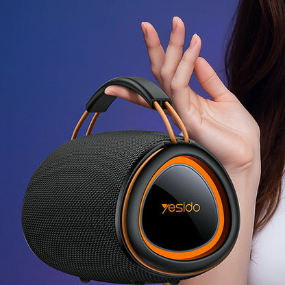 Hordozható Bluetooth Hangszóró Yesido YSW39, 20W, TWS, RGB, Fekete
