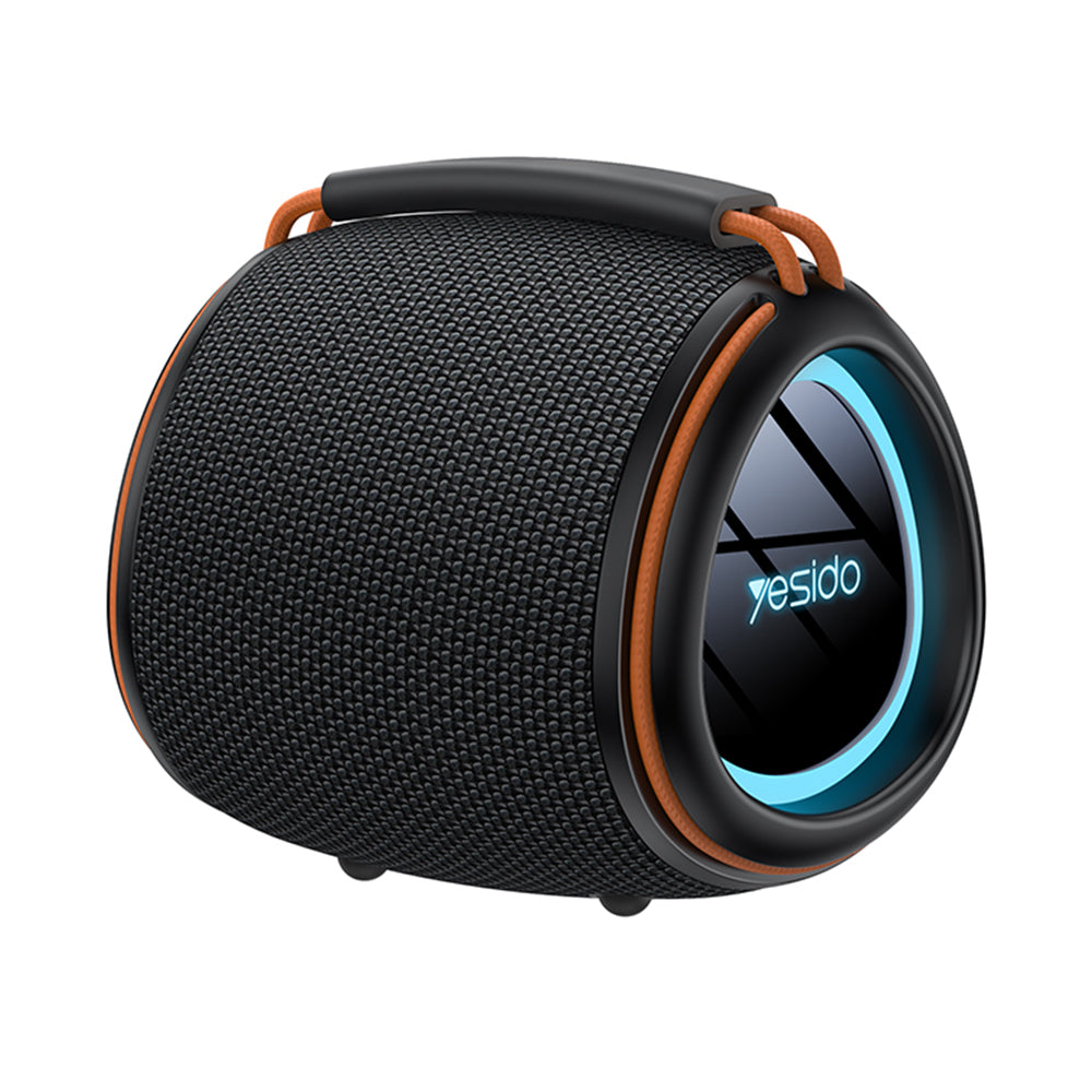 Hordozható Bluetooth Hangszóró Yesido YSW40, 8W, RGB, Fekete