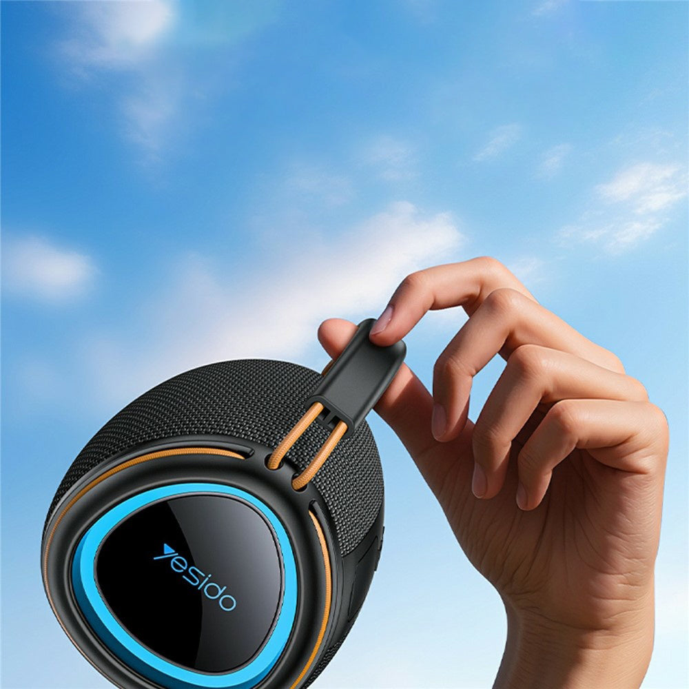 Hordozható Bluetooth Hangszóró Yesido YSW40, 8W, RGB, Fekete