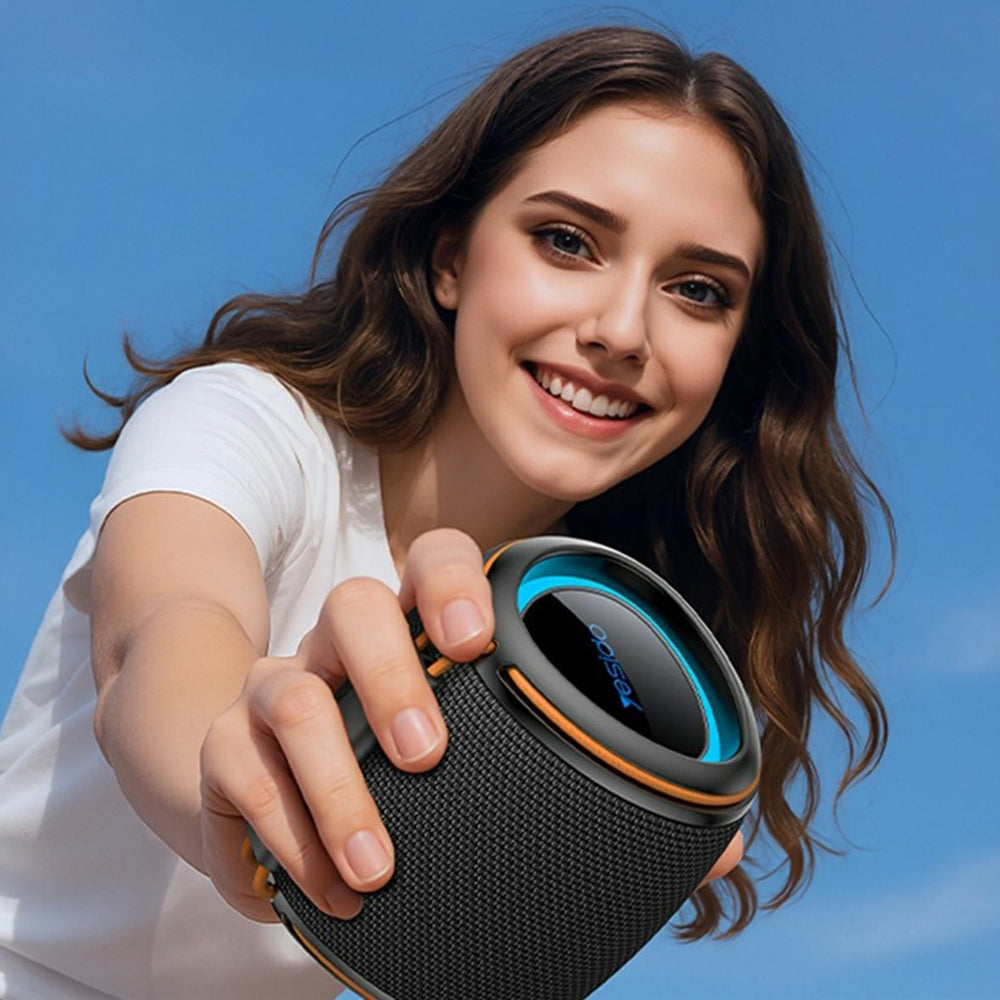 Hordozható Bluetooth Hangszóró Yesido YSW40, 8W, RGB, Fekete