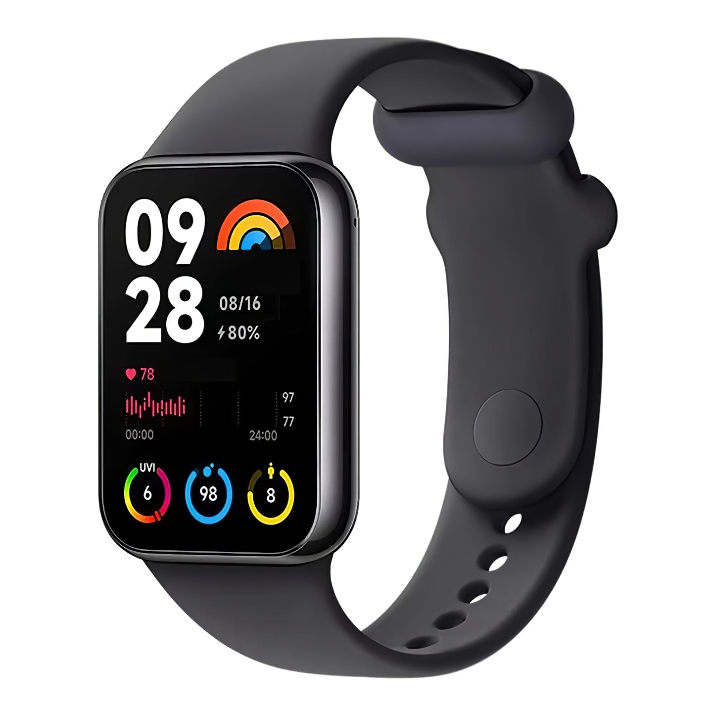 Xiaomi Mi Smart Band 8 Pro fitnesz karkötő, fekete 