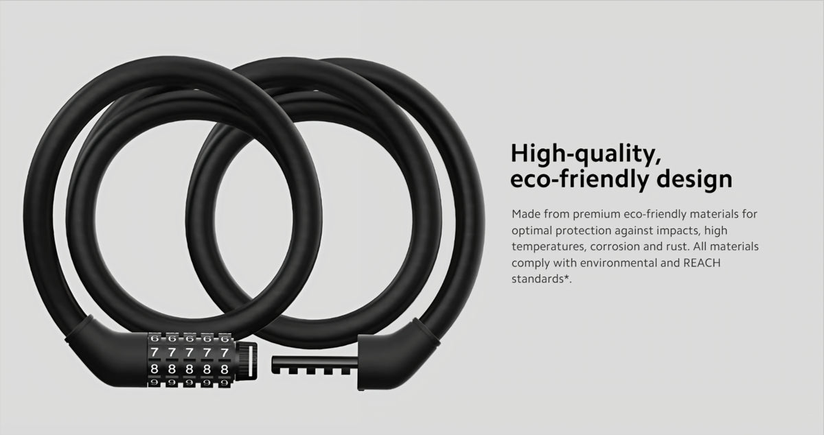 Xiaomi lopásgátló kábel elektromos rollerhez, fekete BHR6751GL