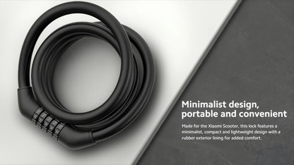 Xiaomi lopásgátló kábel elektromos rollerhez, fekete BHR6751GL