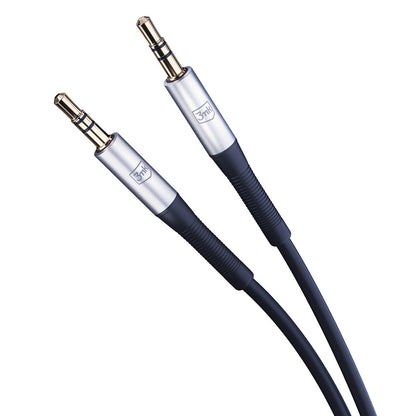 3,5 mm-es audio kábel - 3,5 mm-es 3MK, 1 m, fekete